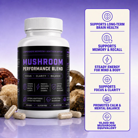 Mushroom Performance Blend - Focus, Drive & Recovery